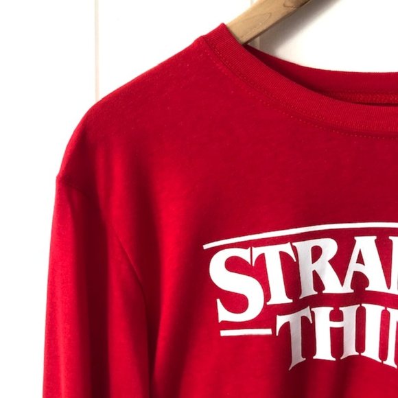 Stranger Things Long Sleeve Red T-Shirt - Picture 6 of 9